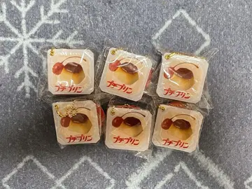 쁘띠 푸딩 미니어처 마스코트 키링 6개 세트