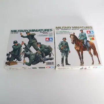 TAMIYA 독일 보병 박격포 팀 세트 독일 장교 승마 세트 미조립
