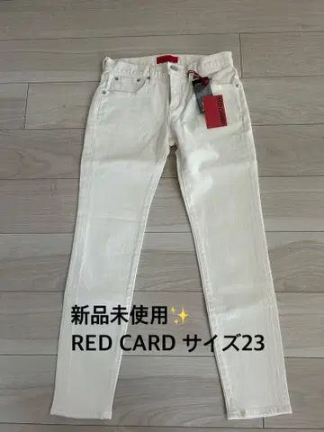미사용 새상품 RED CARD Anniversary 화이트 사이즈 23
