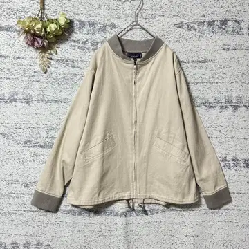 노던트랙 집업 블루종 베이지 L 사이즈 면 100% 아우터