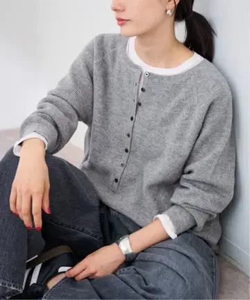 FRAMeWORK 울 와플 헨리넥