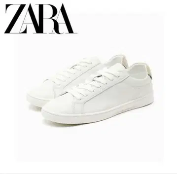 새상품급 이번 시즌 ZARA 가죽 천연 가죽 스니커즈 38