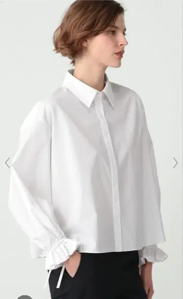 Luxe Cotton Ambie 셔츠 화이트 셔츠 38