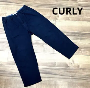 CURLY 컬리 팬츠 슬랙스 2 네이비