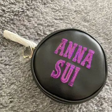 ANNA SUI 라운드형 파우치 블랙