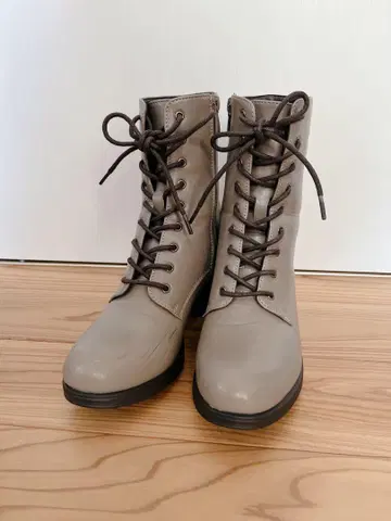 키다리 아저씨 레이스업 8710391 그레이쉬 베이지 24.0cm