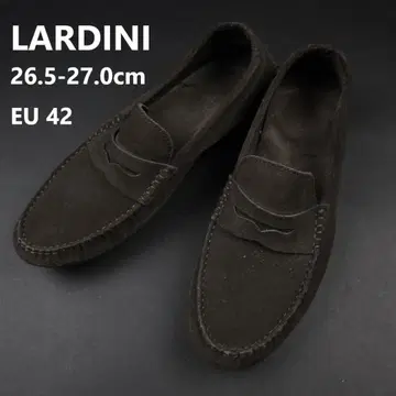 LARDINI 로퍼 스웨이드 드라이빙 데크 슈즈 EU 42