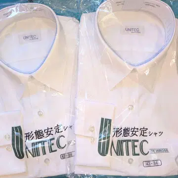 UNITE 형태 안정 셔츠 긴팔 2벌 세트 42/84