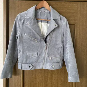 주말 가격 인하!! H&M 스웨이드 더블 라이더 자켓