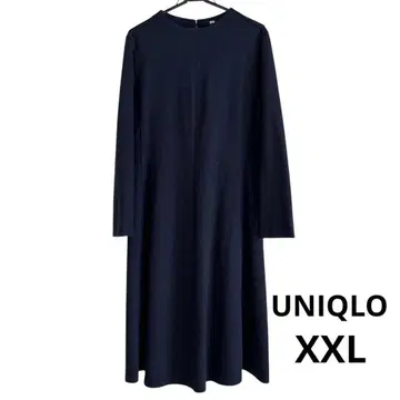 유니클로 네이비 니트 원피스 긴팔 XXL 빅 사이즈