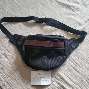 maigoya kokobag 나일론 웨스트 파우치 블랙 2포켓