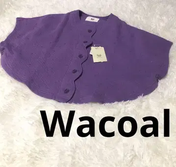 새상품 Wacoal 퍼플 룸웨어 겉옷 방한 판초 M 사이즈