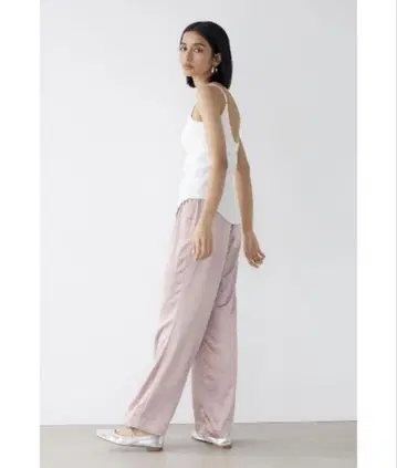 알리시아 스탠 새틴 팬츠