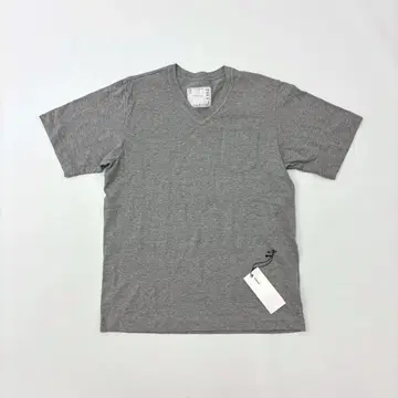 SACAI 사카이 V넥 포켓 T셔츠 그레이 계열 사이즈 2