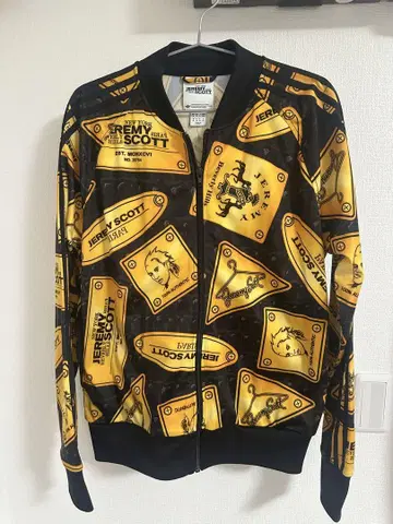 [ 초레어 ] Jeremy Scott 그래픽 저리 M 블랙/노랑 셋업