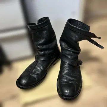 이삼카타야마 크러쉬 가죽 엔지니어 부츠