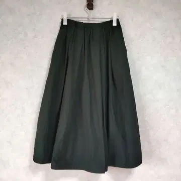 그린 DMG 플레어 스커트