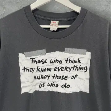 00s 메시지 비꼬는 계열 페이드 티셔츠 굿 레귤러