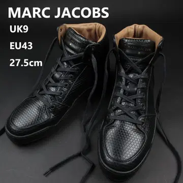 MARC JACOBS 시보 가죽 하이컷 스니커즈 UK 9 이탈리아제