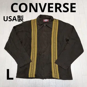 168 USA제 CONVERSE 집업 블루종 다크 브라운
