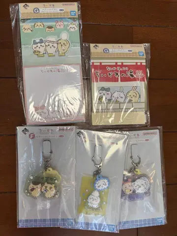 치이카와 (먼작귀) 1번 복권 F상 목욕탕 러버 참 키링 문구류