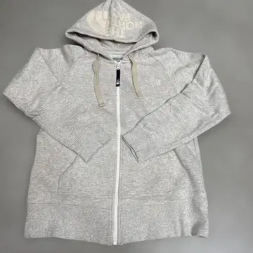 THE NORTH FACE 리어뷰 풀 지퍼 후디 오트밀
