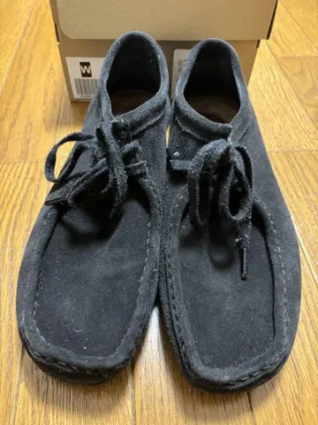 블랙 스웨이드 모카신 신발