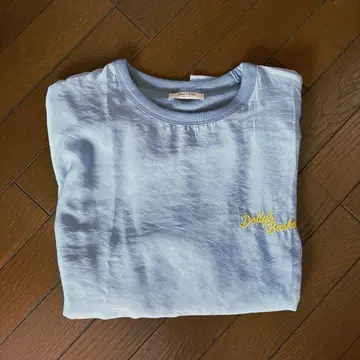 FREAK'S STORE 오간자 백 자수 T셔츠 블루