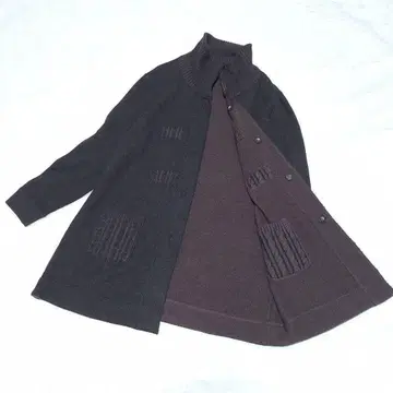 리버서블 가디건 아우터 롱