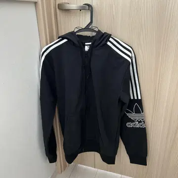 adidas 아디다스 집업 후드티 블랙