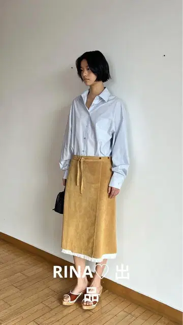 Monoha 상의+하프 스커트 세트