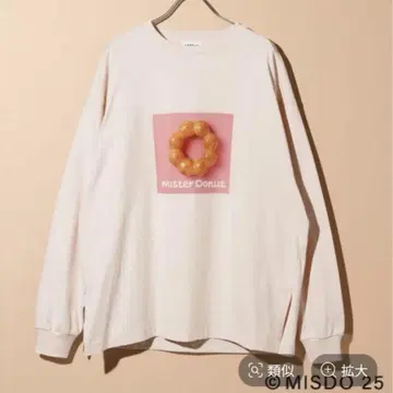 택 포함 새상품 [ Mister Donut x LEPSIM ] 사진 롱T