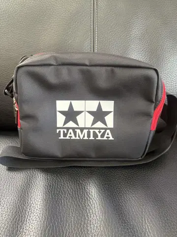 TAMIYA 숄더백 블랙/빨간색 미니 사륜구동 타미야