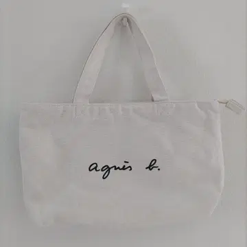 미사용 agni's b. 화이트 토트백