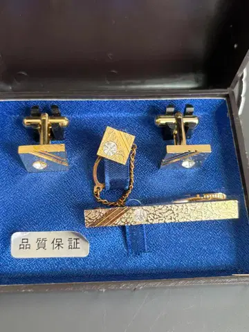 골드 넥타이핀 세트 미사용품
