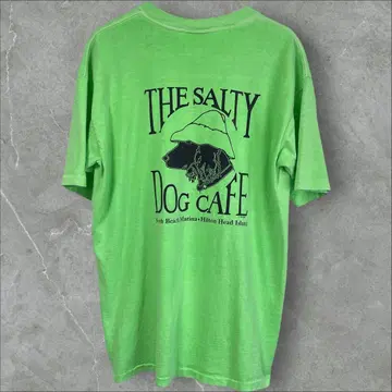 80s 90s 카페 수베니어 강아지 도그 USA제 t셔츠