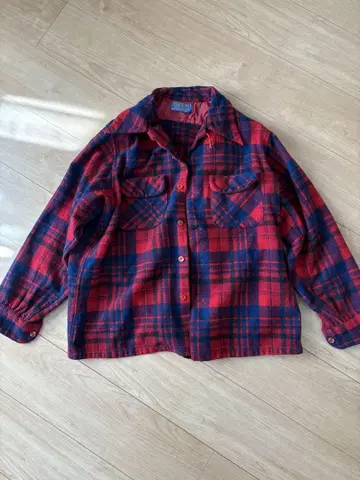Pendleton 울 플란넬 셔츠 L