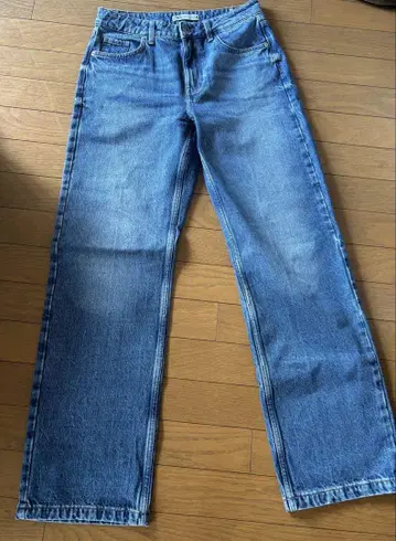 ZARA 라이트 블루 스트레이트 와이드 데님 36