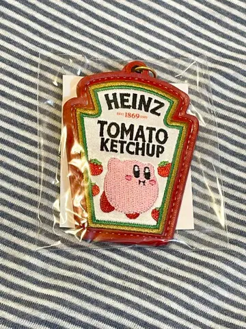 HEINZ 토마토 케첩 키링 커비 디자인