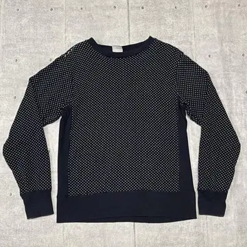BEAMSBOY 맨투맨 도트 무늬 파일 안감 여성용 빔즈 보이