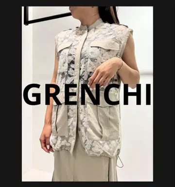 Risley GRENCHI 슬리브리스 자켓 레이스