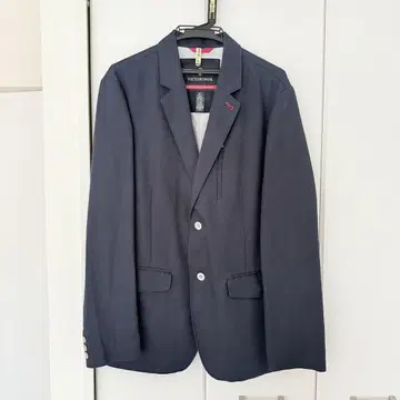 VICTORINOX 네이비 린넨코튼 테일러드 자켓 42