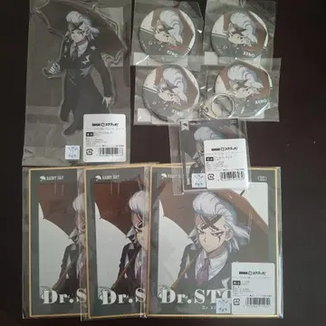 Dr.STONE 닥스토 제노 DMM 복권 아크릴 스탠드 캔뱃지 색지