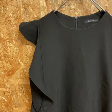 AE8762 ZARA WOMAN 반팔 원피스 블랙 여성용 26