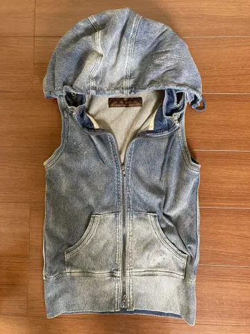 Genuine Vintage GOA 데님 후드 베스트