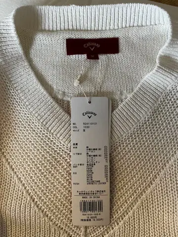 [ 미사용품 ] 캘러웨이 슬리브리스 스웨터 M [ 정가 18,000엔 ]