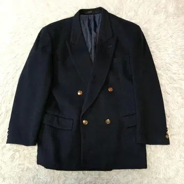 SALVATORE VINCI 골드 버튼 더블 자켓 캐시미어 100% M