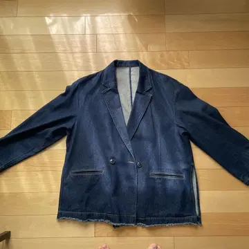 JUNRED 다크 블루 데님 자켓