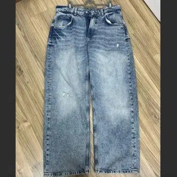 ZARA 배기 데님 라이트 블루