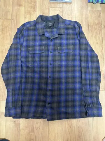 VOLCOM 오픈 카라 옴브레 셔츠